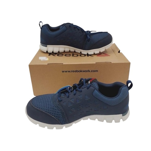 REEBOK NWT Men’s IOB Navy Blue Sneakers Alloy Size: 7.5 US UNISEX - Picture 3 of 8